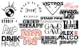 text, font, music, typography or dj logo design