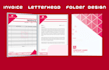 design folder, letterhead, invoice, envelope and stationary