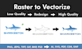 redesign, recreate, vectorize, edit and modify your logo