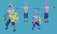 design and rig low poly 3d models and characters for games