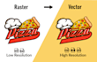vectorize your logo and convert the image to vector format