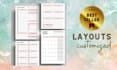 design a layout for your digital planners