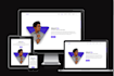 create a responsive website using HTML, CSS, and bootstrap , javascript