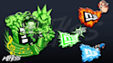 create custom badass cartoon design for enamel pins, sticker