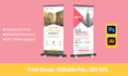 design professional retractable rollup banner and banner ads