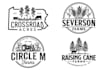 design a farm, vintage logo
