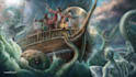 create surreal fantasy artwork for books and games no ai