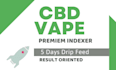 make 30 cbd vape backlinks on high metrics sites