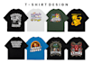 custom creative illustrated t shirt design