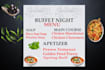 design professional, modern, a la carte, food menu