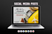 design attractive social media posts