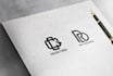 design creative symbolic initial lettermark monogram logo