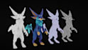 make a textured 3d model with your concept