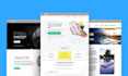 design a modern website landing page in figma UI UX