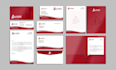 design logo, business card, and stationery items