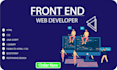 be your front end developer using HTML,CSS and javascript