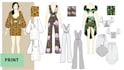 make flat fashion sketches and technical drawing