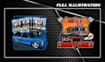 draw automotive and racing logo