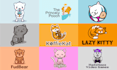 create a cute animal character, mascot, cartoon logo
