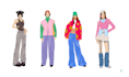 draw a unique fashion illustration and sketch