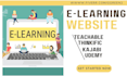 set up teachable thinkific kajabi online course website elearning website