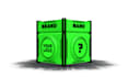 create a 3d mystery box, treasure chest animation