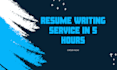 write your resume, cv, cover letter in 5 hours