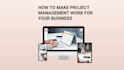 provide project management services