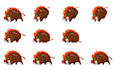 create pixel art character spritesheet for you