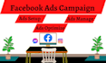 be your facebook ads campaign manager, run fb ads campaign