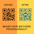 design professional custom qr codes with logo for your brand, website, app