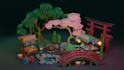 create low poly 3d models, game assets, and do animations
