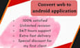 convert website to professional android app