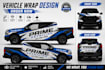 vehicle wrap, van wrap, food truck, truck decals with 3d mockup
