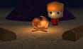 make a retro 3d low poly cgi scene
