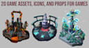 create 2d game assets, icons, and props for your game