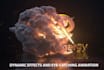 create epic logo animation with dragon and fire