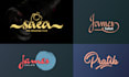 create a calligraphy logo design
