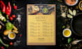 create modern restaurant menu design