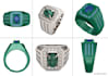 custom 3d cad jewelry design with high quality renders