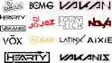 do dj music band, typography, edm, monogram or letters logo