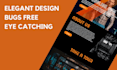 design html css javascript bootstrap and laravel website