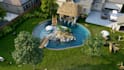 3d model and render your landscape yard pools resort concept