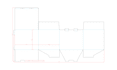 create packaging box dieline, die cut and cut lines template