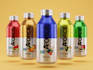 design beverage, soda, juice, energy drink and beer can labels