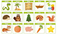 create printable children learning flash cards, educational card game design
