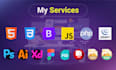 convert PSD to HTML,CSS, bootstrap responsive  website  design