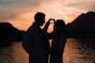 work on a professional couple photoshoot on como lake