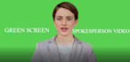 create a green screen video spokesperson in 24hrs