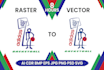 vector tracing redrawing recreate fashion logo to vector